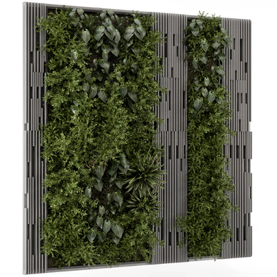 Indoor Wall  Vertical Garden in Wooden Base - Set 864 — Вид 7