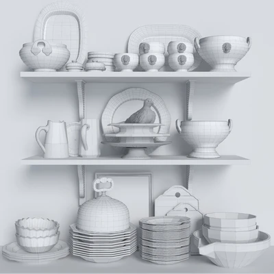 Set of dishes. Service — Ver 2
