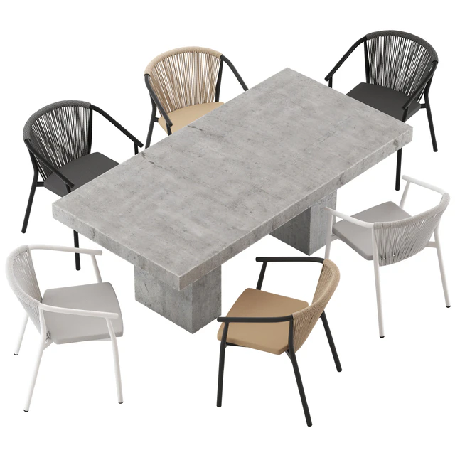 Coco Republic Abbott Dining Table and Marco Chair — Descargar