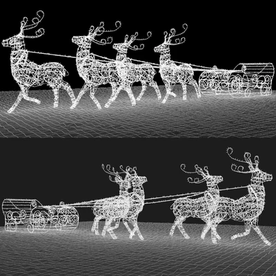 Garland with reindeer from garlands — Ver 2