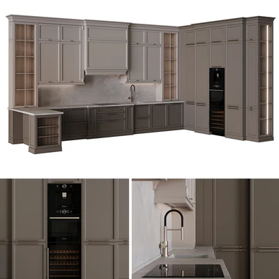 Kitchen in neoclassical style 58 — View 5
