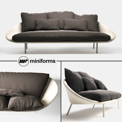 Miniforms LEM-x 3 seater sofa — Descargar