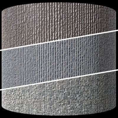 Striped ribbed decorative concrete facing plaster Reckli — Ver 1