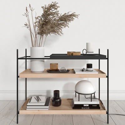 Woud Shelves with Decorative Filling — Ver 1
