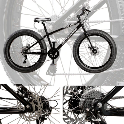 Mongoose Malus Mens and Women Fat Tire Mountain Bike — Ver 4