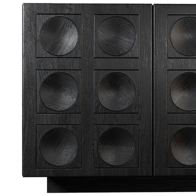 BLACK BRUTALIST EBONISED SIDEBOARD — Ver 3