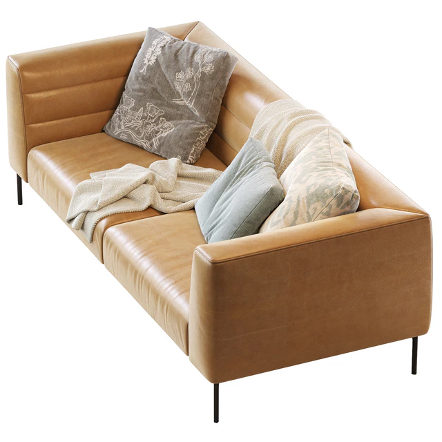 Sofa BOTERO Zanotta Leather — Descargar