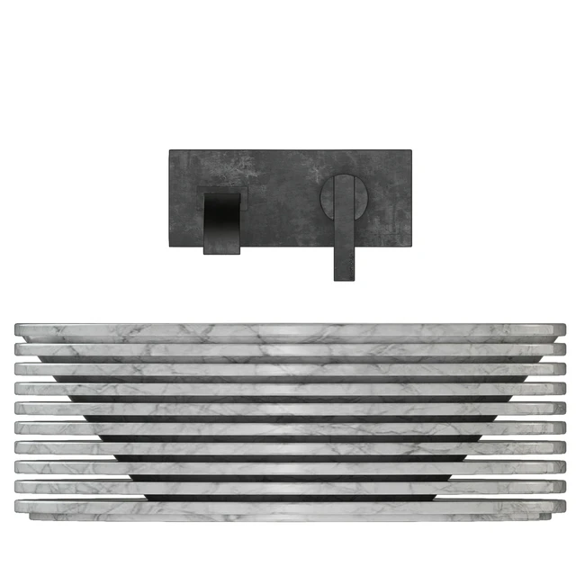 Antonio Lupi Introverso 45 Washbasin / Bikappa BK200 Sink Mixer. — Download