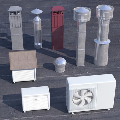 Set for the roofing of houses 01 — Ver 2