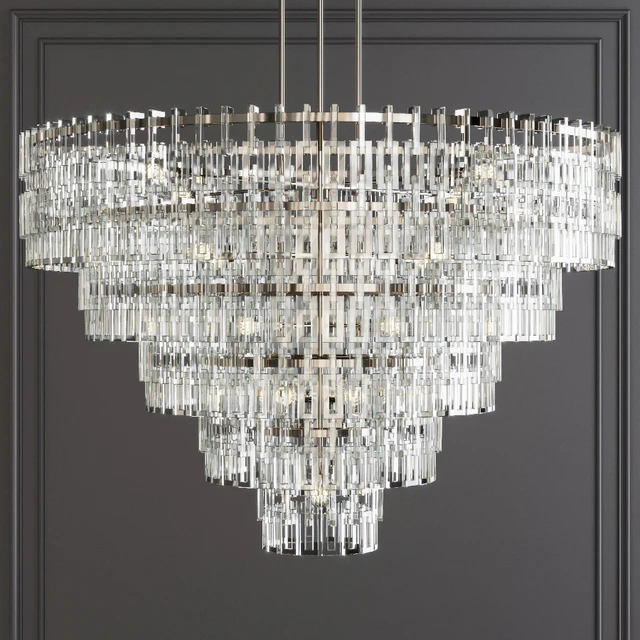 Restoration Hardware MARIGNAN ROUND CHANDELIER 60 Nickel — Descargar