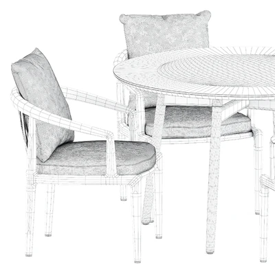 Secret garden chair by Poltrona Frau and BA103 round table by Carl Hansen and Son — Вид 4