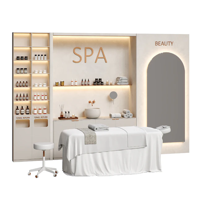 Spa with massage table and accessories P01 — Скачать