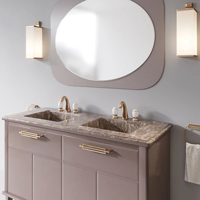 Riviere Cappuccino Emperador Dark Bathroom set by Oasis Group — Вид 3