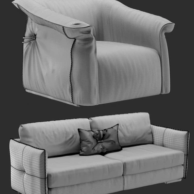GAMMA Alfred sofa and Charlotte chair — Вид 3