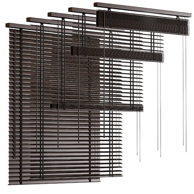 Wooden blinds, Folding wooden blinds 1 — Ver 6