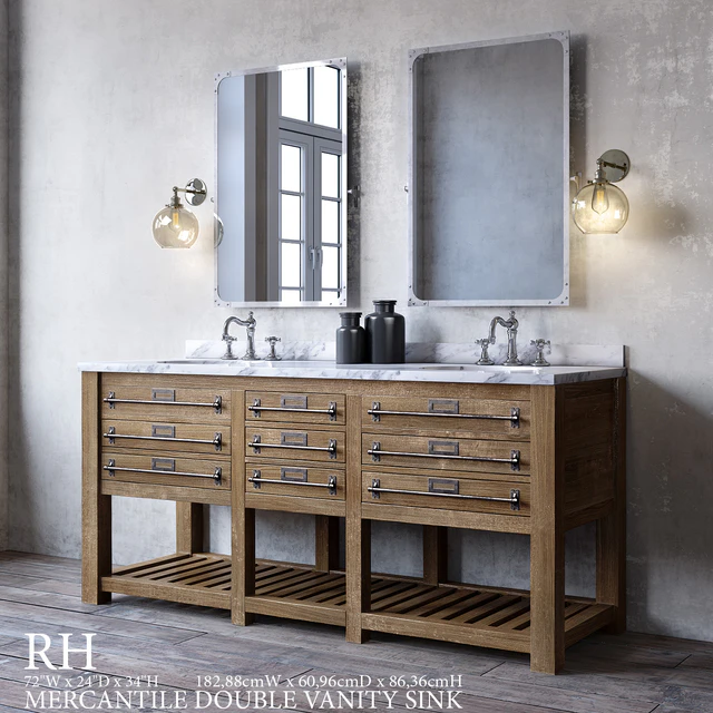 MERCANTILE DOUBLE VANITY SINK — Descargar