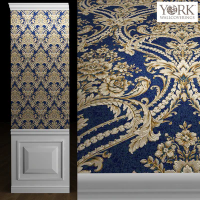 York Wallcoverings DAMASK Wallpaper — Вид 1