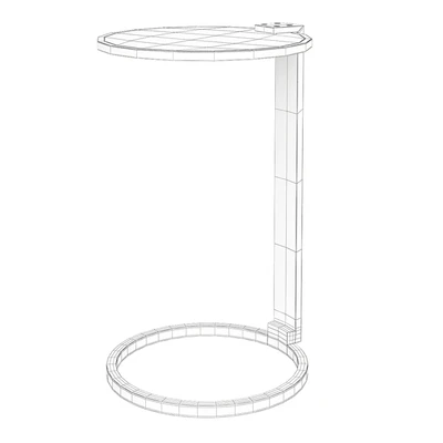 Franz Shagreen Round Cocktail Side Table — Ver 2