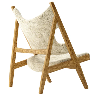 Sheepskin Knitting Chair by Menu — View 3
