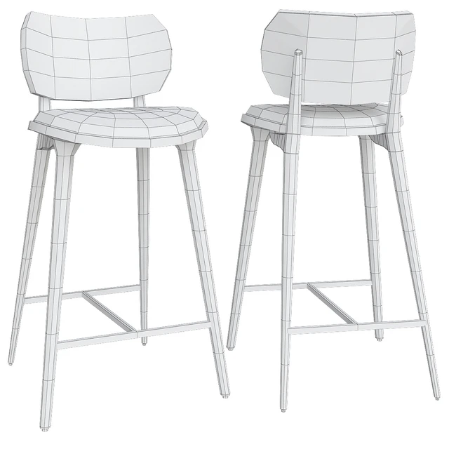 High Stool Backrest by Mater Design — Descargar