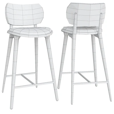 High Stool Backrest by Mater Design — Ver 2