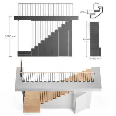 Staircase with storage — Ver 3