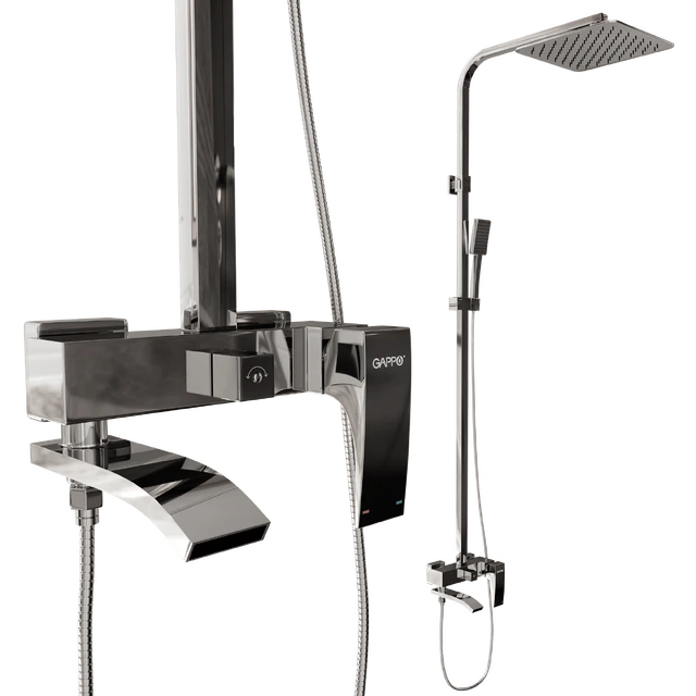 Душевая стойка Gappo G2407, хром — Скачать