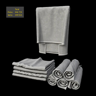 towels waffle set — Ver 3