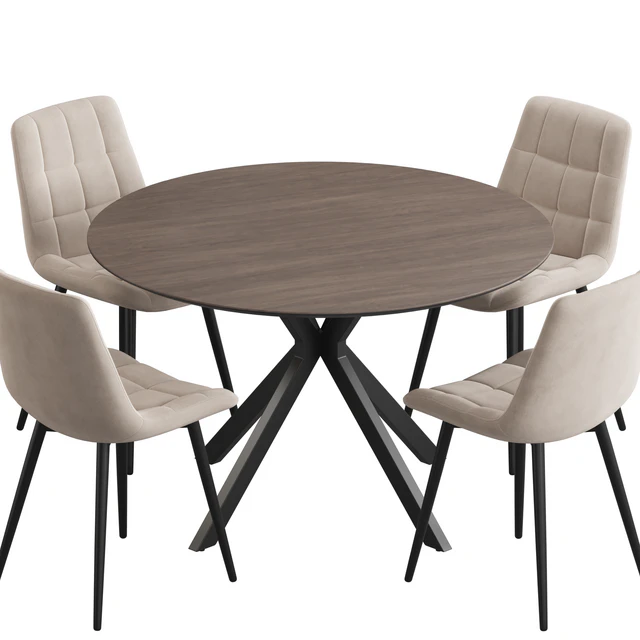 Ralf table Hoff chair Dining set — Скачать