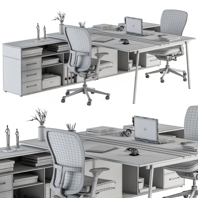 employee Set - Office Furniture 244 — Скачать