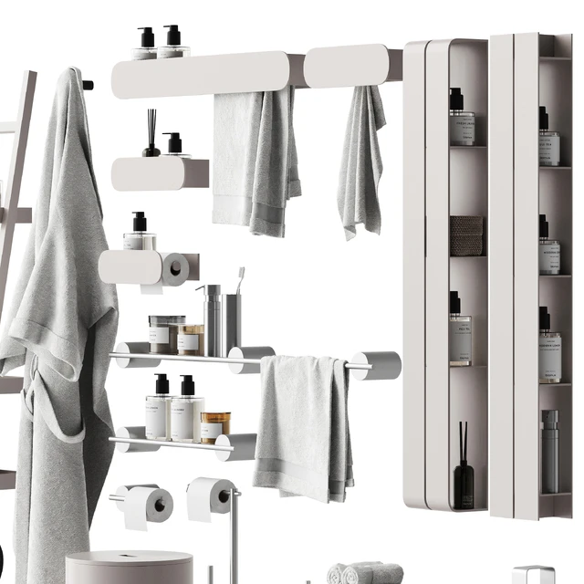 Set of bathroom accessories and decor 3 — Descargar