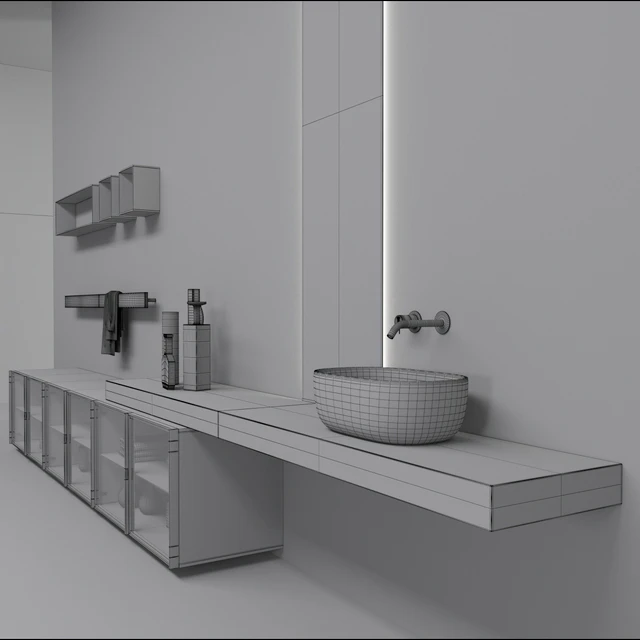 Bathroom furniture set Bespoke 4 — Скачать
