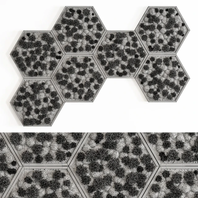 Hexagon Green Wall Panel - Set 79 — Descargar