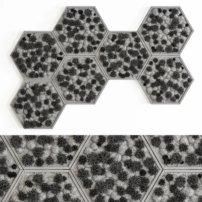 Hexagon Green Wall Panel - Set 79 — Ver 3