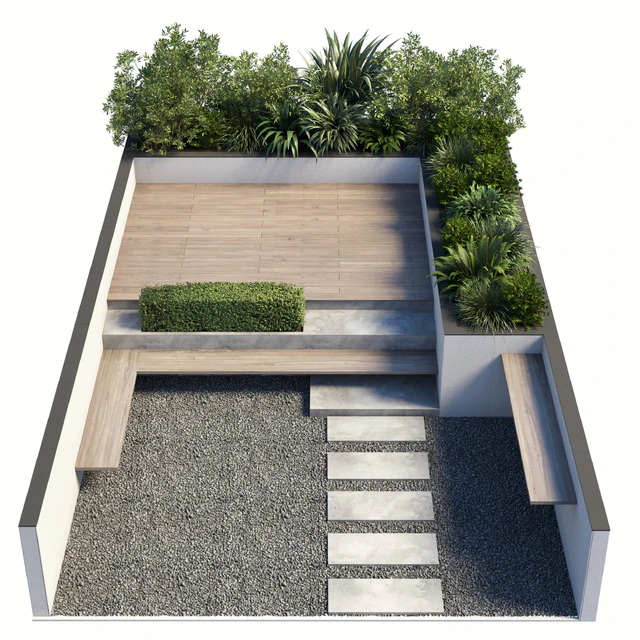 Backyard - Urban Environment Urban Furniture Green Benches 19 — Скачать