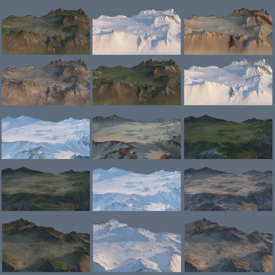 Valley and mountains — Ver 3
