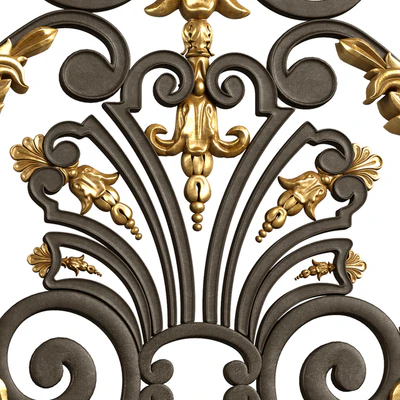 Классическое кованное ограждение.Classic Forged Fence — Вид 6
