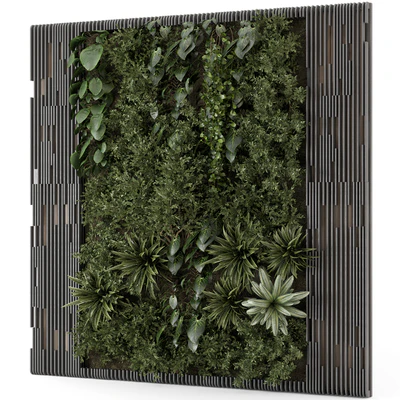 Indoor Wall  Vertical Garden in Wooden Base - Set 1395 — Вид 4