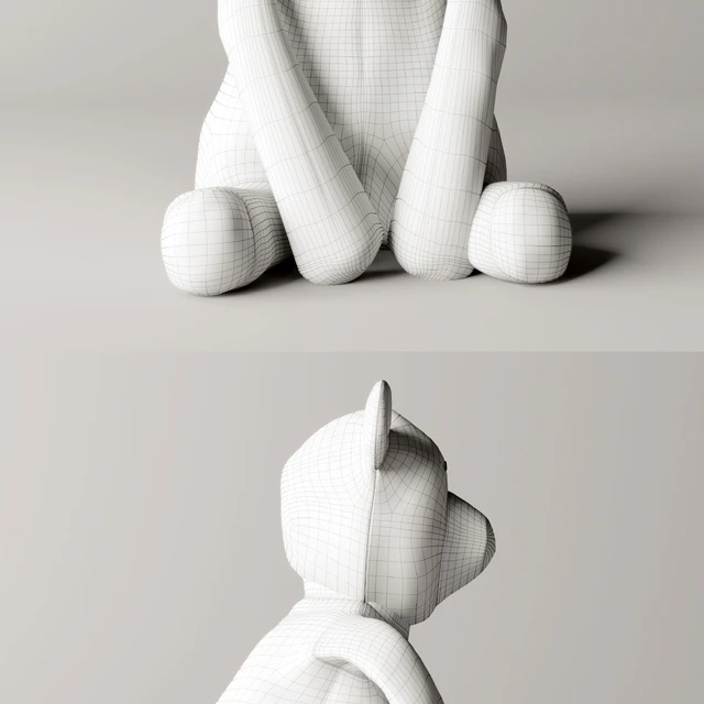 Wooly plush polar bear — Descargar