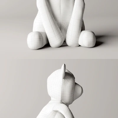 Wooly plush polar bear — Ver 2