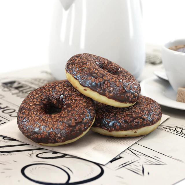 Coffee shop | Donuts set 01 — Descargar