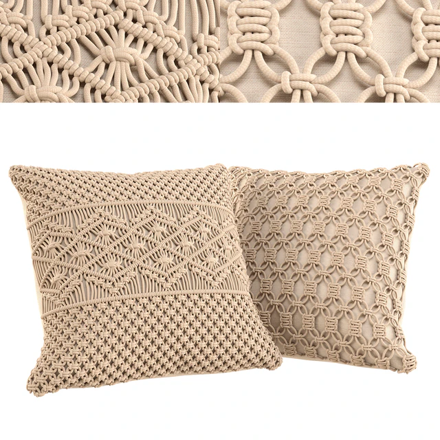 Cushion Set 01 - Macrame Boho — Скачать