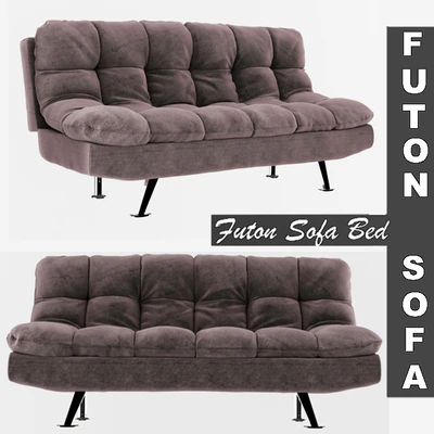 Futon Sofa Bed - Grey — Ver 1