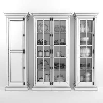 French Casement 2-Door Cabinet — Ver 2