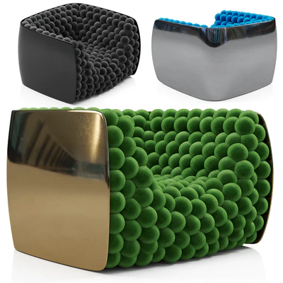 Blueberry Armchair by Carlo Colombo — Вид 1
