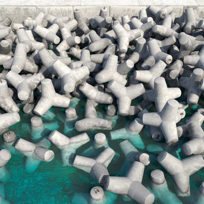 Fragment of the coast protection structure — Ver 4