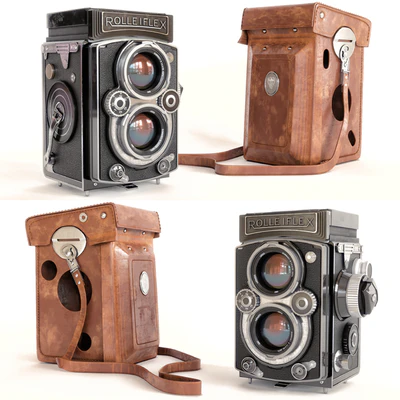 Фотоаппарат с чехлом Rolleiflex — Вид 1