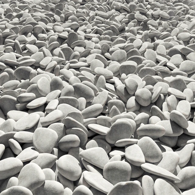 Road white pebble №3 / Дорога из белой гальки №3 — Скачать