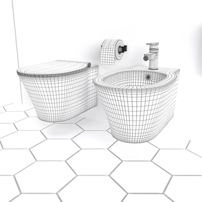 Ideal Standard Connect Air WC and Bidet — Ver 3