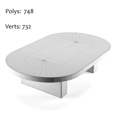 Vintage travertine oval coffee table — Вид 2